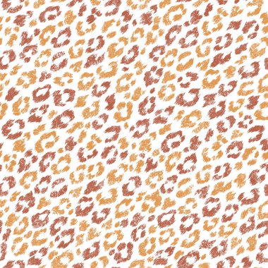 Güzel bir leopar desen dikişsiz bir illüstrasyon için,