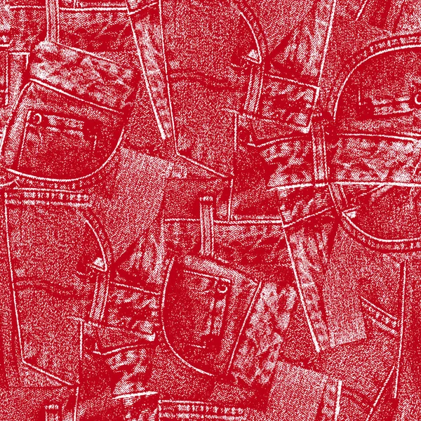 Gerçek kot pantolon dikişsiz desen,