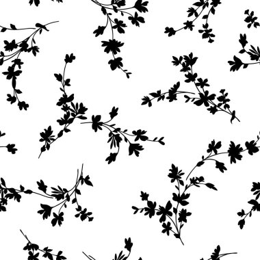 Güzel bir çiçeğin kusursuz vektör deseni,