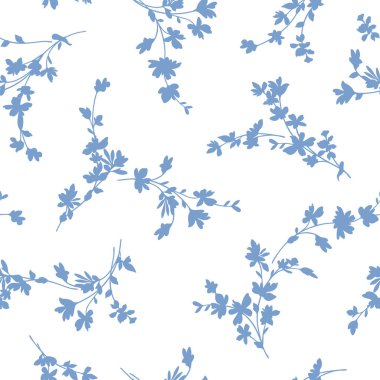 Güzel bir çiçeğin kusursuz vektör deseni,