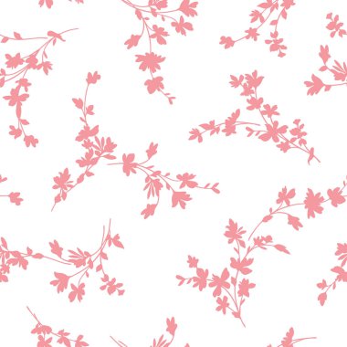 Güzel bir çiçeğin kusursuz vektör deseni,