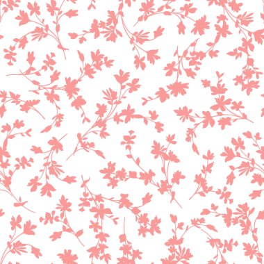 Güzel bir çiçeğin kusursuz vektör deseni,