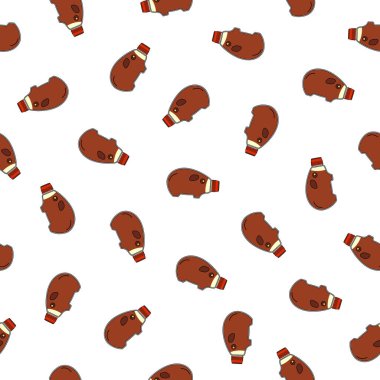 Japon usulü beslenme çantası çeşnili domuz çeşnili baharat şişesi, dikişsiz desenli, çeşnili sos sosu yanında paket veya beslenme çantasıyla servis edilecek.,