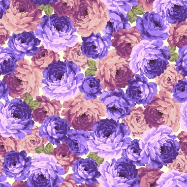 Zarif bir gülün kusursuz vektör deseni, ben bir gül tasarladım, bu resim durmaksızın devam ediyor.,