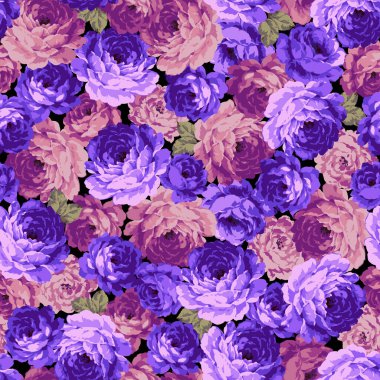 Zarif bir gülün kusursuz vektör deseni, ben bir gül tasarladım, bu resim durmaksızın devam ediyor.,