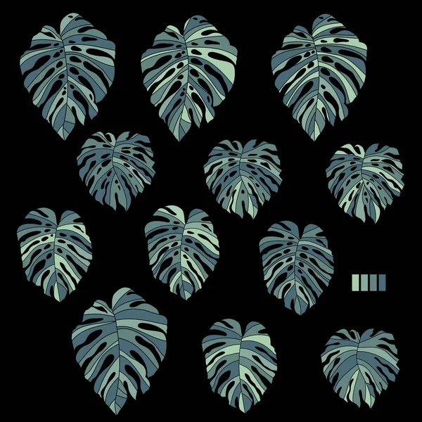 Gyönyörű Trópusi Növény Háttér Illusztráció Anyag Egy Vektor Munka — Stock Vector