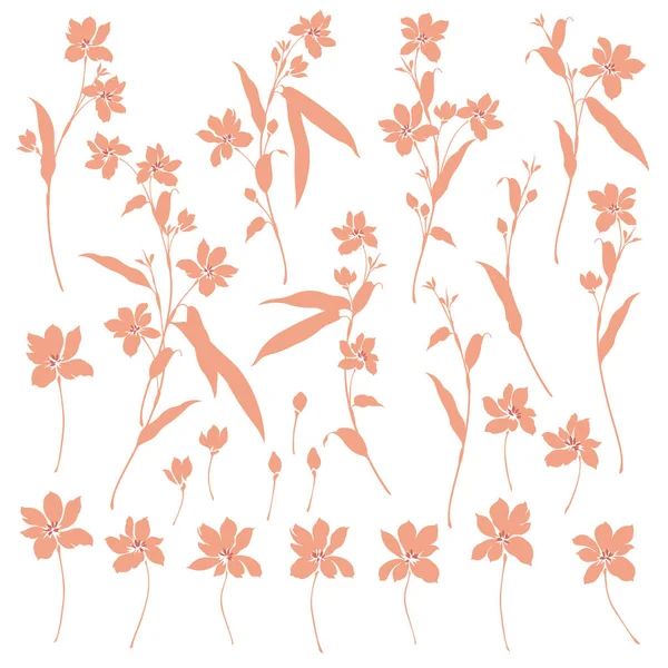 Matériel Illustration Une Fleur Conçue Simplement Conçu Une Fleur Travaillé — Image vectorielle