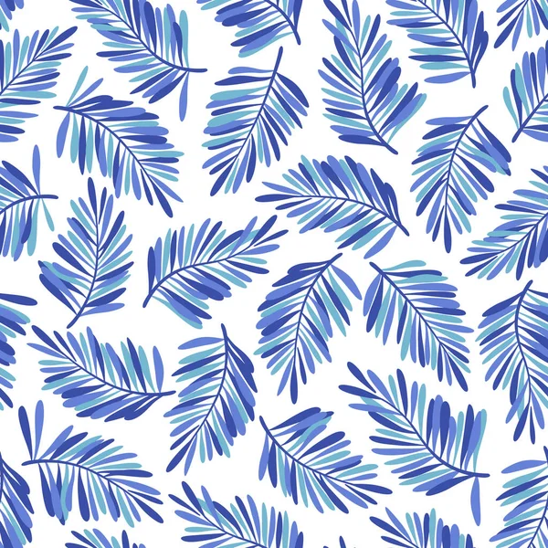 Tropical Plant Seamless Pattern Illustration Designed Tropical Plant Vector Work — Stock Vector