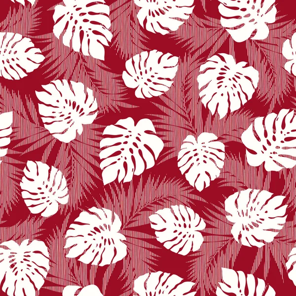 Belle Illustration Motif Sans Couture Plante Tropicale — Image vectorielle