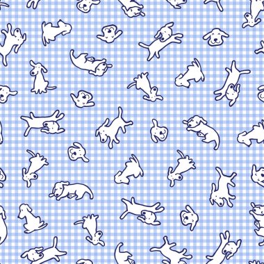 Basit ve sevimli köpek pürüzsüz desen, ben güzel bir köpek çizim Ben pürüzsüz devam 