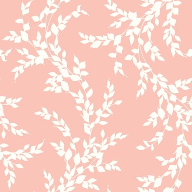 Basit bir yaprağın kusursuz deseni, bir siluette bir yaprak çizdim, bu tasarımlar pürüzsüz bir şekilde devam ediyor.