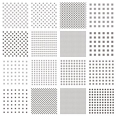 Eşitsizlikle kare şeklinde pürüzsüz desenlerin toplanması kasıtlı olarak büktüğüm karedir, ardışık malzemedir.,