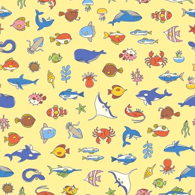 Güzel bir balığın kusursuz desenli, çeşitli balıklar tasarladım.,