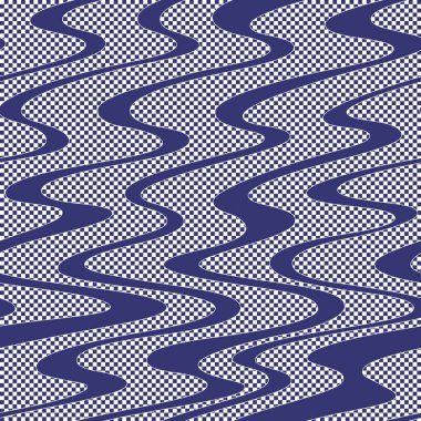 Japon tarzında kusursuz dalganın süs tasarımı,