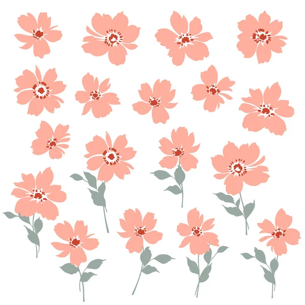 Material Ilustración Vectorial Una Hermosa Flor — Vector de stock