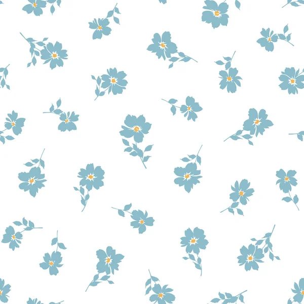 Modèle Vectoriel Sans Couture Une Belle Fleur — Image vectorielle