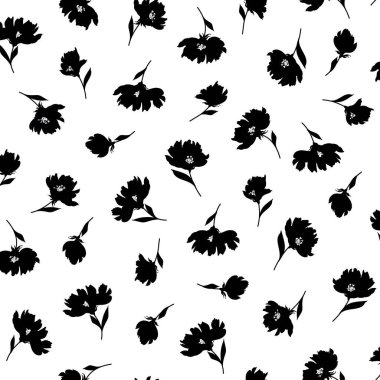 Güzel ve sevimli çiçek pürüzsüz desen,