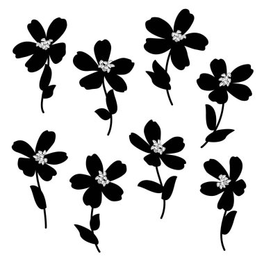 Tekstil tasarımı için soyut çiçek materyali ideal,