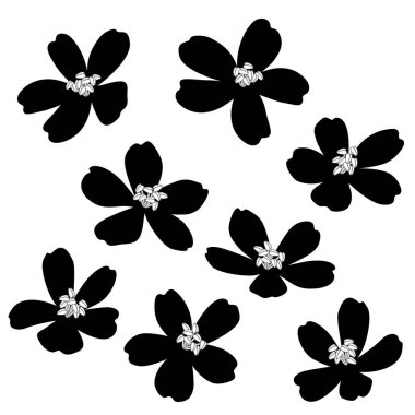 Tekstil tasarımı için soyut çiçek materyali ideal,