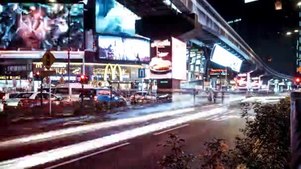 Kuala Lumpur Nacht Time Lapse Van Het Verkeer Lumpur Maleisië — Stockvideo