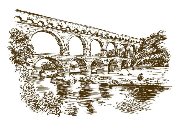 Pont du Gard, France.