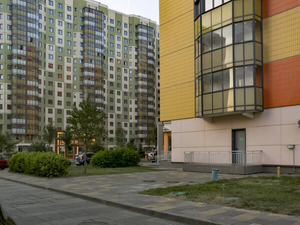 Nice urban area. Moscow, Russia.