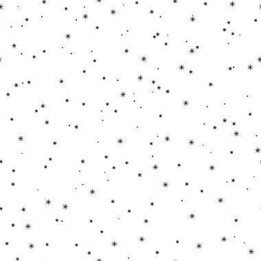 El kış Dikişsiz desen çekilmiş. Noel, yeni yıl zemin. Kumaş, tekstil, Ambalaj Kağıt, kart, davet, duvar kağıdı, web tasarım için kar taneleri ile dekoratif arka plan