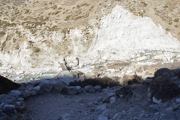 Puente Colgante Himalaya —  Fotos de Stock