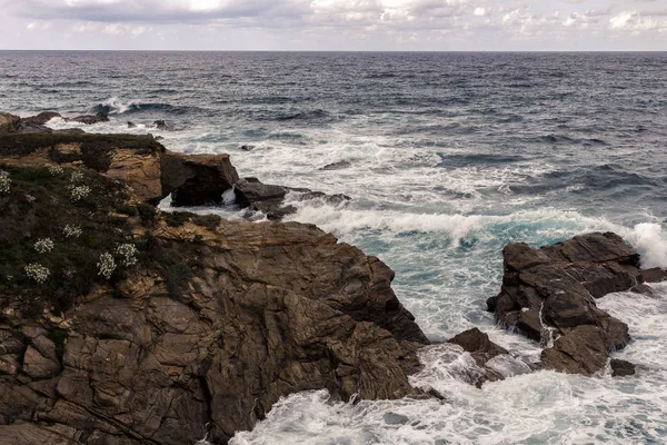 Vagues Dans Côte — Photo