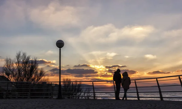 Gün Batımı Sopelana Beah — Stok fotoğraf