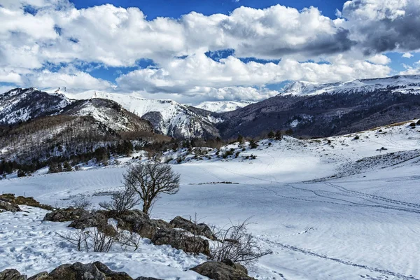Snowy Landscape Pyrenees — Stock Photo, Image