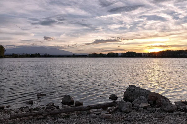 Закат Озере Красоты — стоковое фото