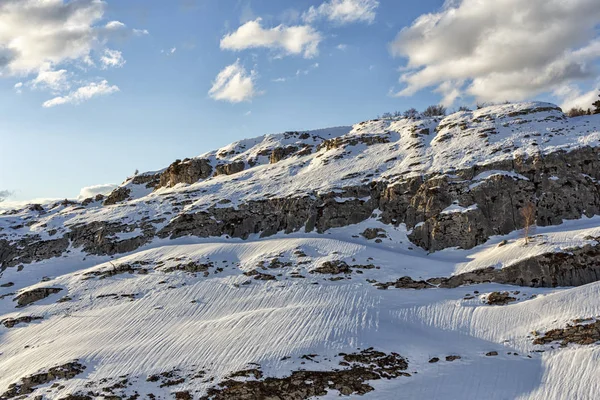 西班牙北部的雪景 — 图库照片