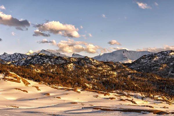 Snöiga Landskap Norra Spanien — Stockfoto