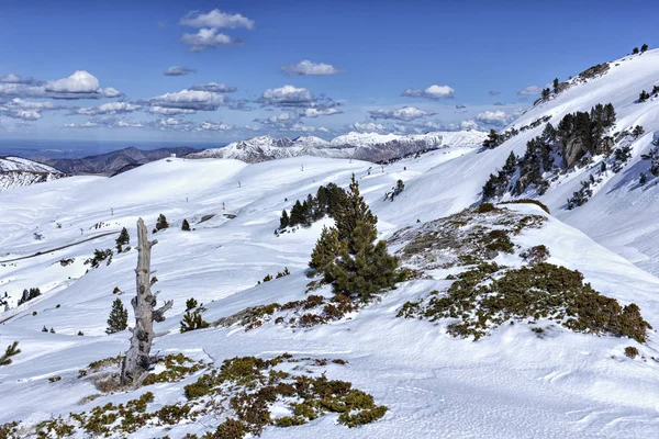 Zasněžená Krajina Pyrenejích — Stock fotografie