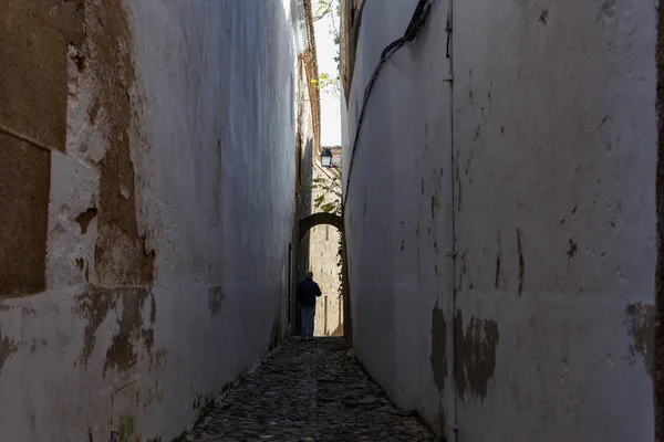 Forntida Gata Staden Caceres — Stockfoto