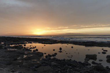 gün batımında arona manzara