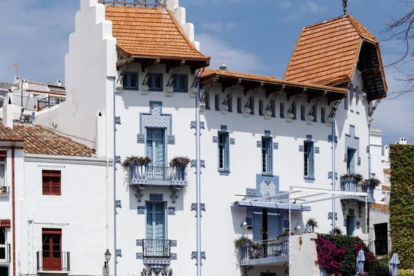 Vista Rua Uma Cidade Espanha — Fotografia de Stock