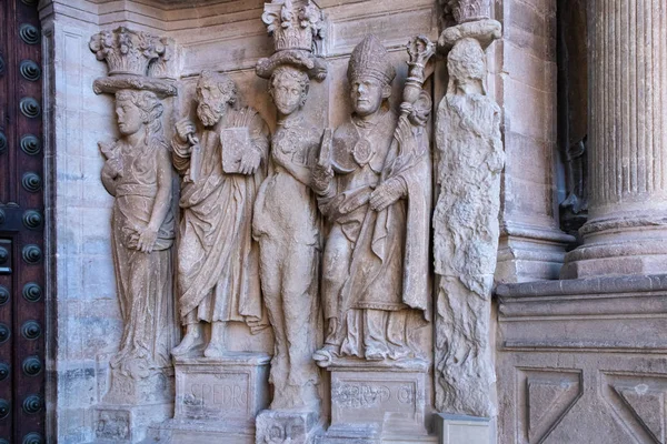 Starożytna Katedra Hiszpańskim Mieście — Zdjęcie stockowe