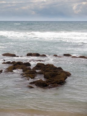 İspanya 'da sahilin manzarası