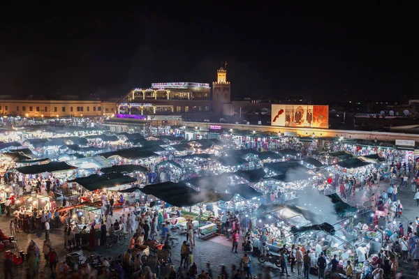 View Ancient Square Morocco — Stock Photo, Image