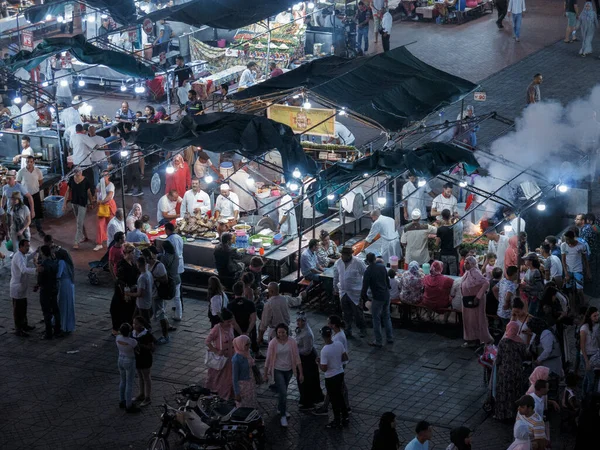 Uitzicht Het Oude Plein Marokko — Stockfoto