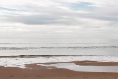 İspanya 'nın kuzeyindeki sahil manzarası