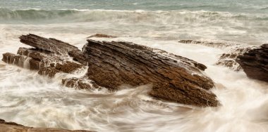 İspanya 'nın kuzeyindeki maliyetin görüntüsü