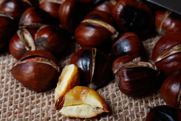 Chestnuts Cook Spain Royalty Free Stock Photos