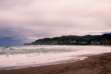 İspanya 'nın kuzeyindeki sahil manzarası