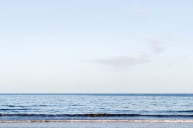 İspanya 'nın kuzeyindeki sahil manzarası