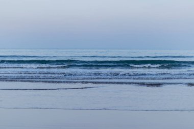 İspanya 'nın kuzeyindeki sahil manzarası