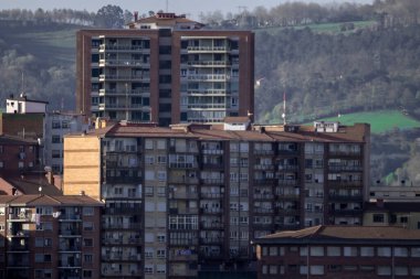 Basauri şehrinin panoramik görüntüsü