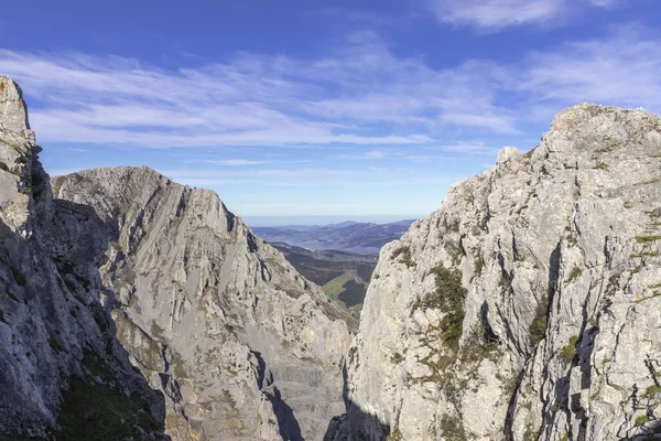 Blick Auf Felsige Berge Baskenland — Stockfoto